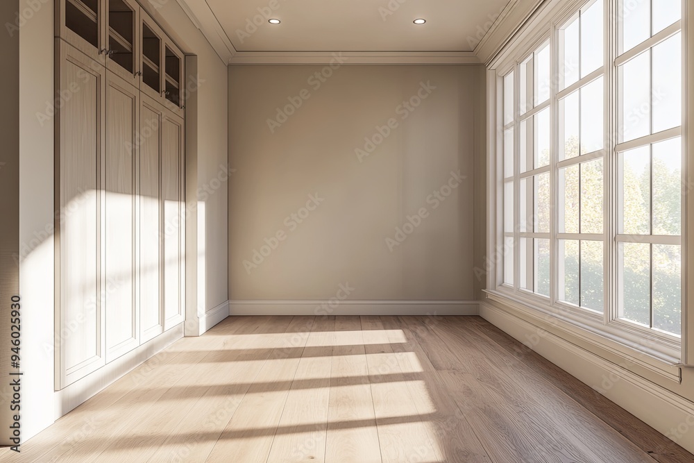 Empty Modern Bedroom