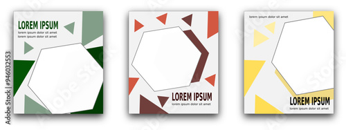 A set of social media flayer with a pastel concept. suitable for use for promotions