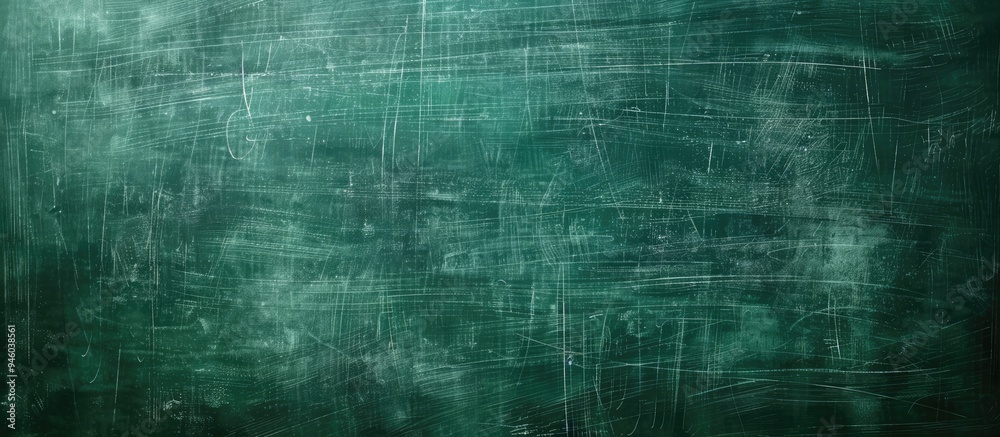 Green chalkboard texture used as a background. Copy space image. Place for adding text and design Green chalkboard texture used as a background. Copy space image. Place for adding text and design