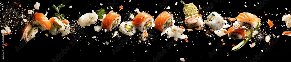 Sushi Rolls in Flight Visualize Sushi Rolls in Flight Visualize
