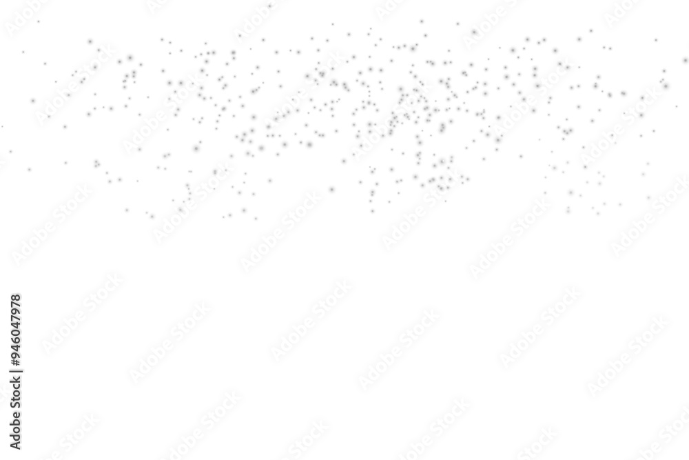 snowflakes falling on transparent background. realistic snow from cloud. snow for background.