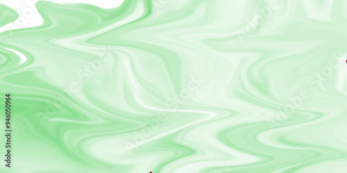 Abstract background of colorful liquid liner. Abstract texture of liquid acrylic. Macro mineral stone malachite on a white background