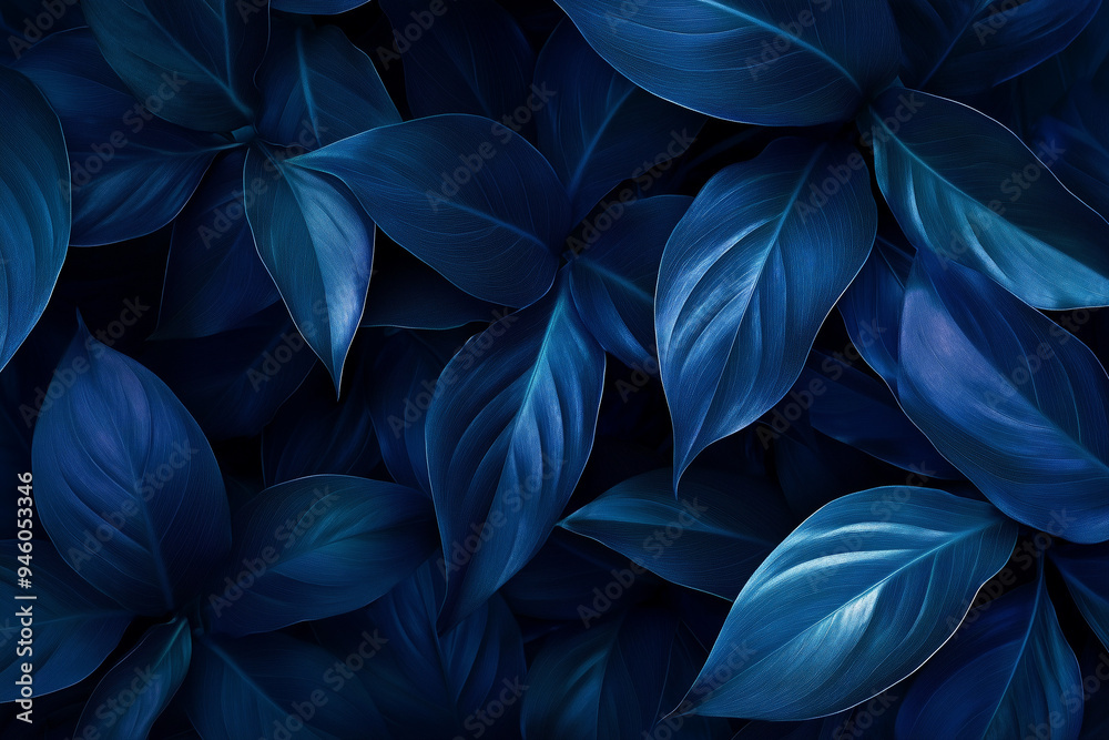 Abstract texture of blue and green leaves Abstract texture of blue and green leaves