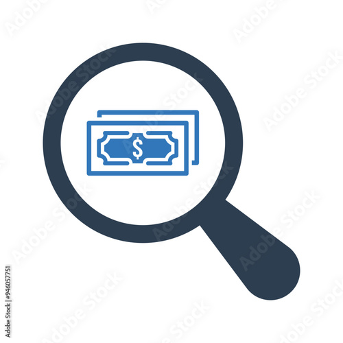 Money search icon