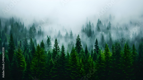 Forest Filled With Lots Trees Under Cloudy