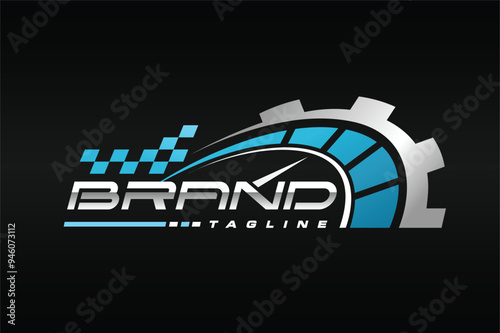 speedometer fast gear logo