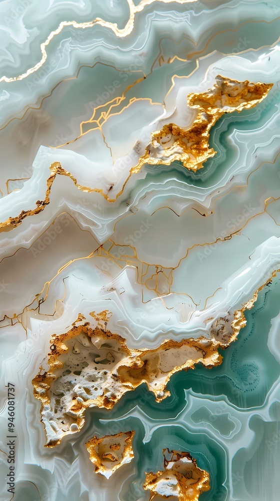Gold inlaid jade carving mountains abstract art poster background Gold inlaid jade carving mountains abstract art poster background