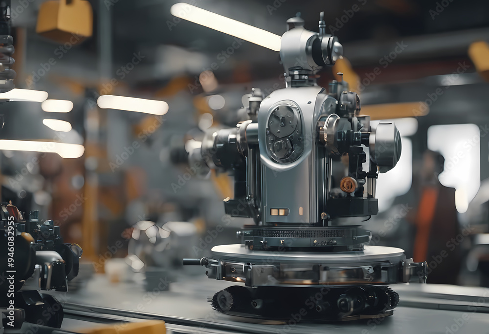 industrial robotic machine in a factory environment industrial robotic machine in a factory environment