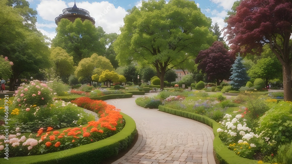 Obraz premium garden in the garden