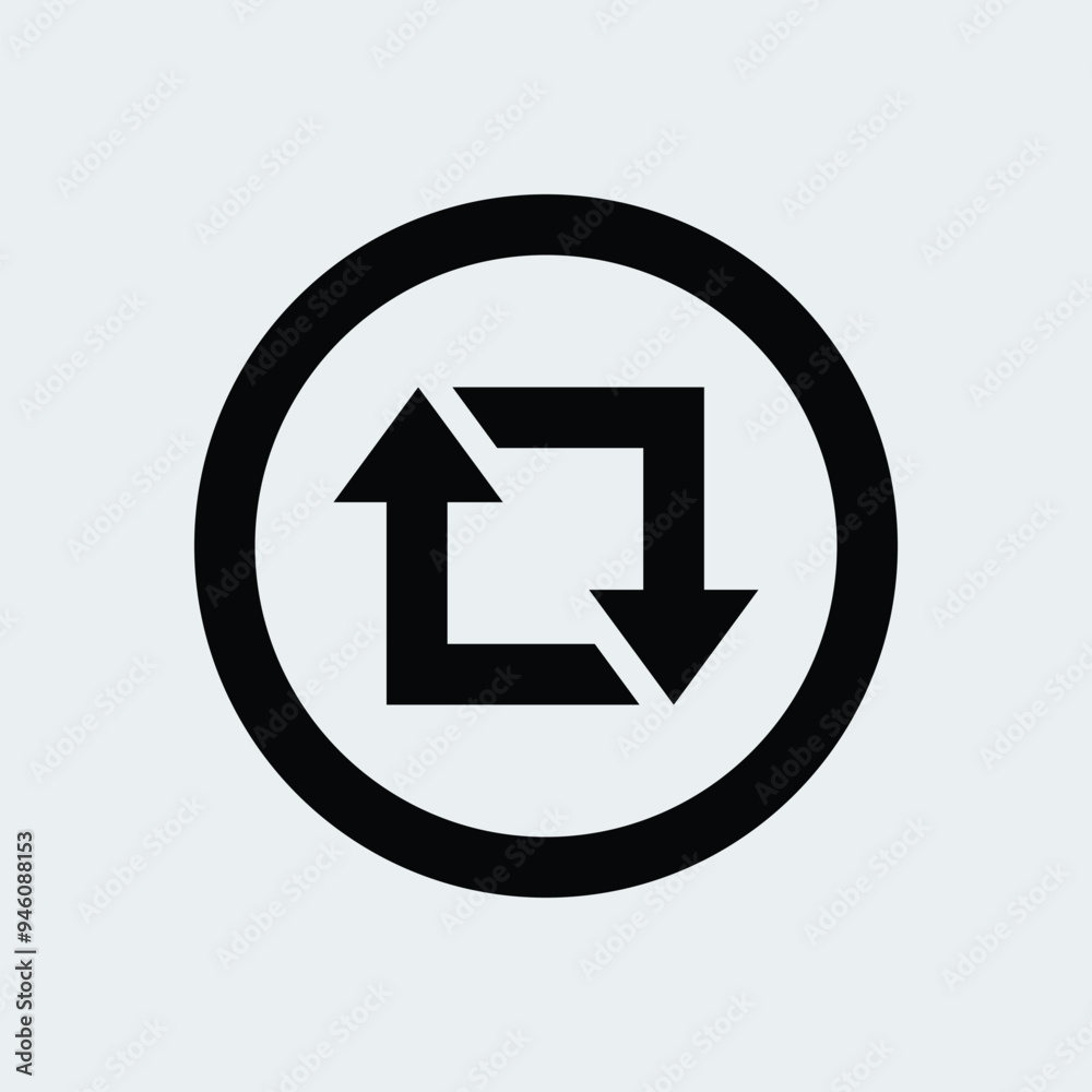 Repost, transformation icon stock illustration Repost, transformation icon stock illustration