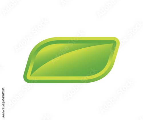 Flat design green leaves logo icon design vector illustration