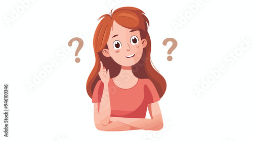 Ready to Answer Your Questions Flat Vector Illustration