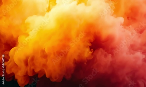 Abstract Colorful Smoke Explosion