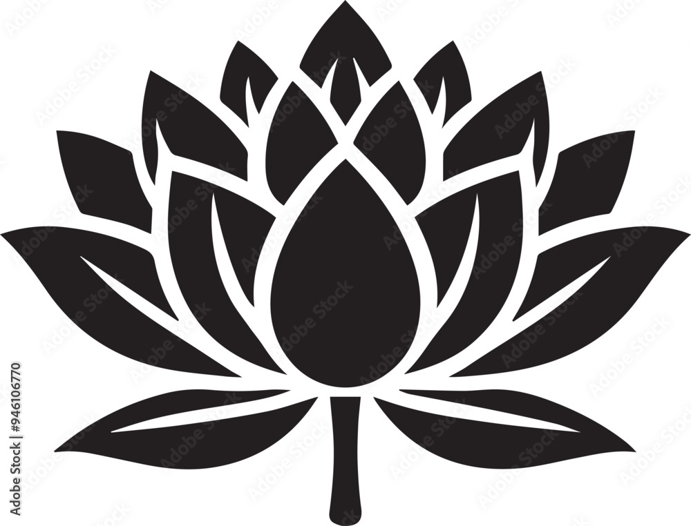 a beautiful lotus flower floral pattern black and white silhouette vector art flat design outline background illustrations a beautiful lotus flower floral pattern black and white silhouette vector art flat design outline background illustrations