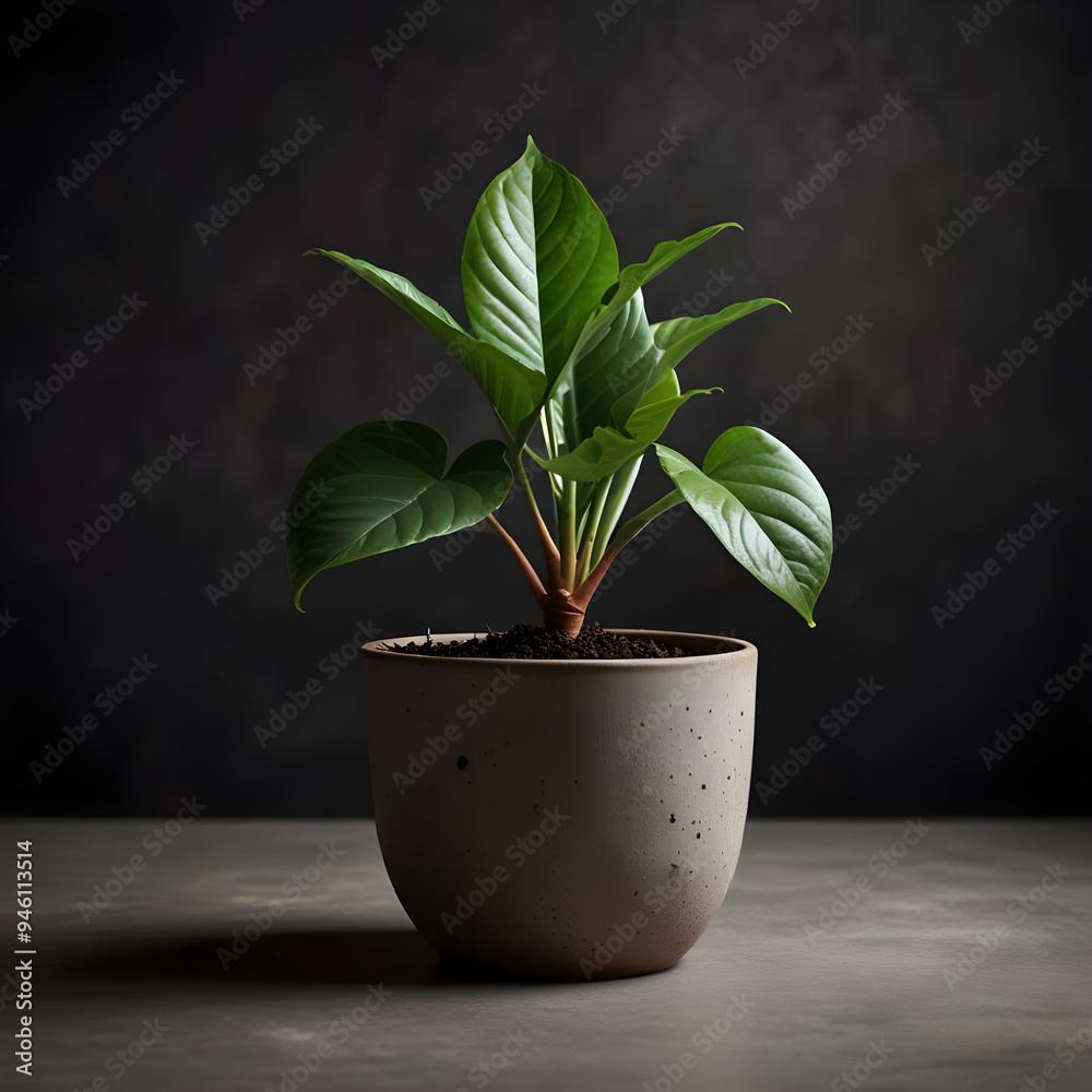 Plant in pot isolated background Plant in pot isolated background