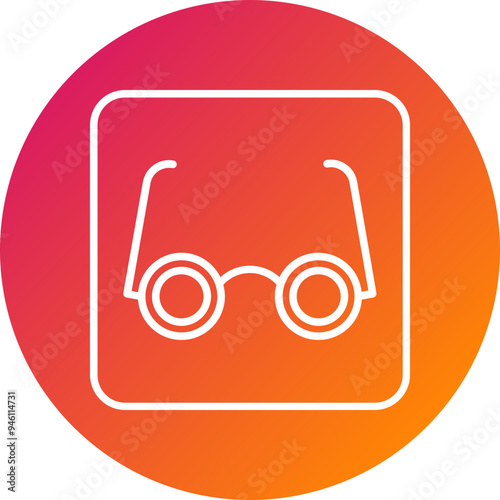 Eyeglasses Vector Icon photo