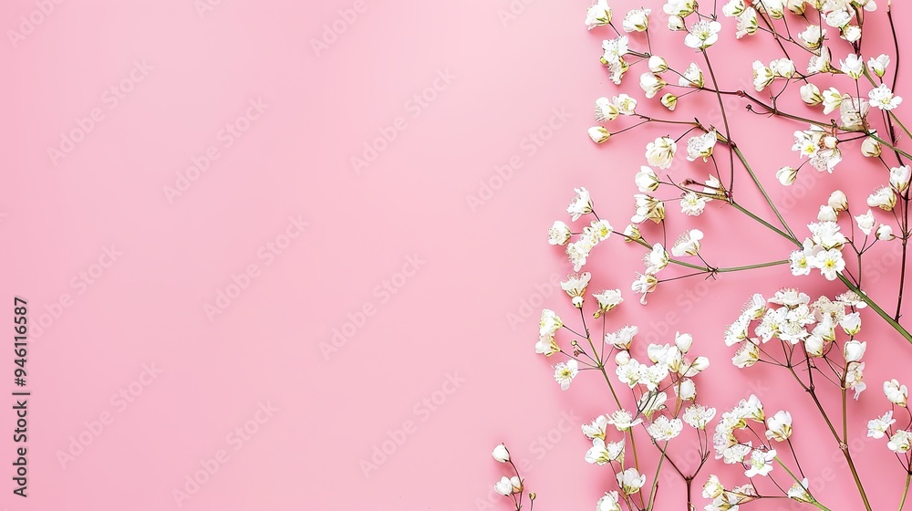 White minimalist romantic flower background. A serene and elegant display of delicate blooms against a pure white backdrop. Symbolizing simplicity and beauty. White minimalist romantic flower background. A serene and elegant display of delicate blooms against a pure white backdrop. Symbolizing simplicity and beauty.