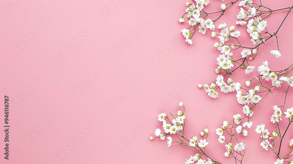 White minimalist romantic flower background. A serene and elegant display of delicate blooms against a pure white backdrop. Symbolizing simplicity and beauty. White minimalist romantic flower background. A serene and elegant display of delicate blooms against a pure white backdrop. Symbolizing simplicity and beauty.
