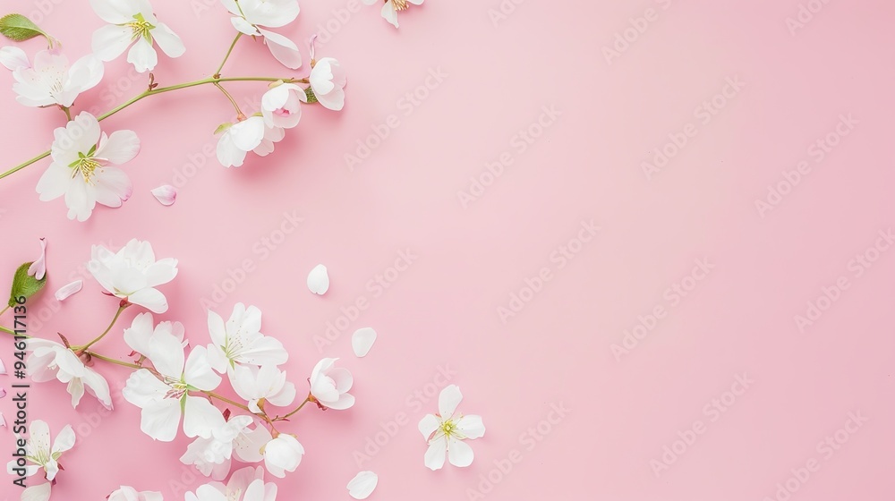 White minimalist romantic flower background. A serene and elegant display of delicate blooms against a pure white backdrop. Symbolizing simplicity and beauty. White minimalist romantic flower background. A serene and elegant display of delicate blooms against a pure white backdrop. Symbolizing simplicity and beauty.