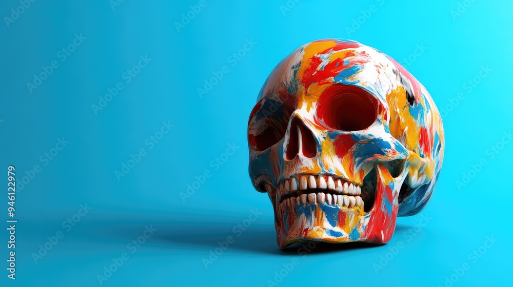 Minimalist Artistic Skull with Clean Lines Minimalist Artistic Skull with Clean Lines