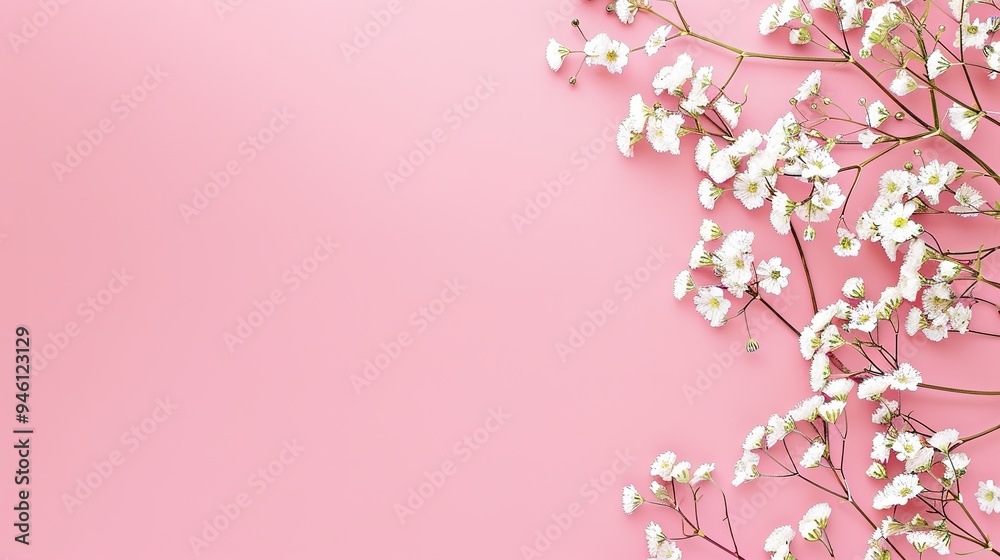White minimalist romantic flower background. A serene and elegant display of delicate blooms against a pure white backdrop. Symbolizing simplicity and beauty. White minimalist romantic flower background. A serene and elegant display of delicate blooms against a pure white backdrop. Symbolizing simplicity and beauty.