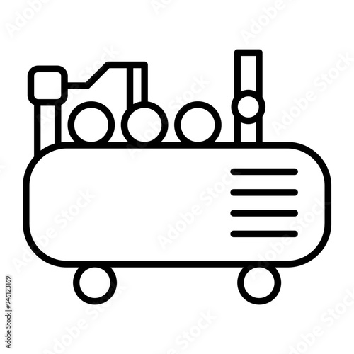Air pump icon. outline icon