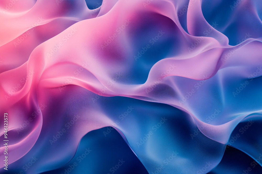 Fototapeta premium abstract soft wavy background in pink and blue
