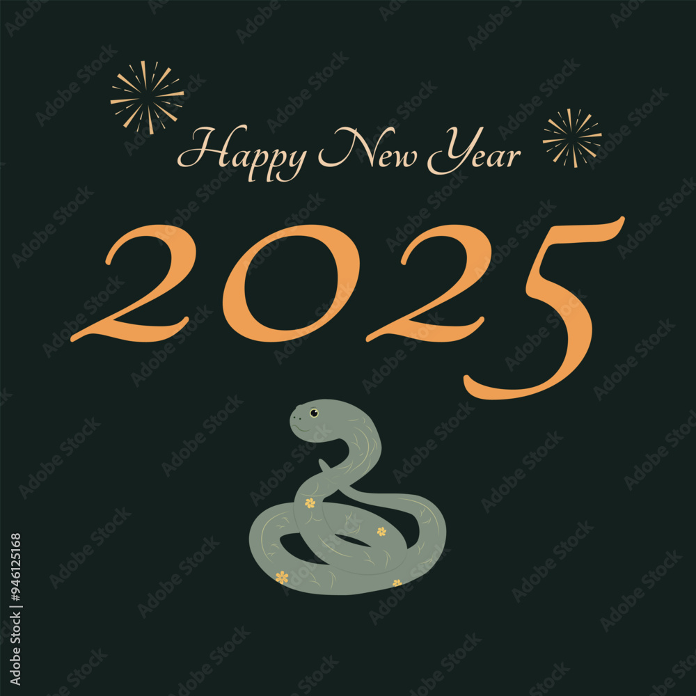 2025 Happy New Year design vector. 2025 Happy New Year design vector.