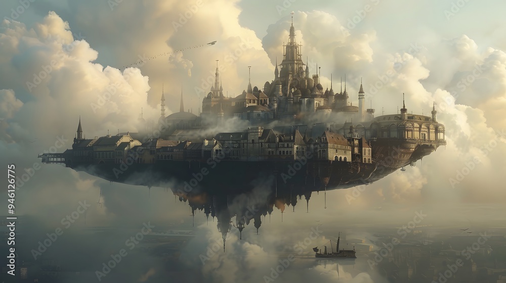 Floating City Above the Clouds. Floating City Above the Clouds.