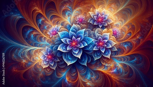 Luminous Abstract Blossom 4K HDR Ultra HD Wallpaper