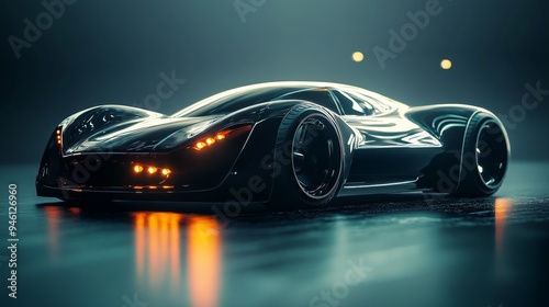 Futuristic Sports Car.