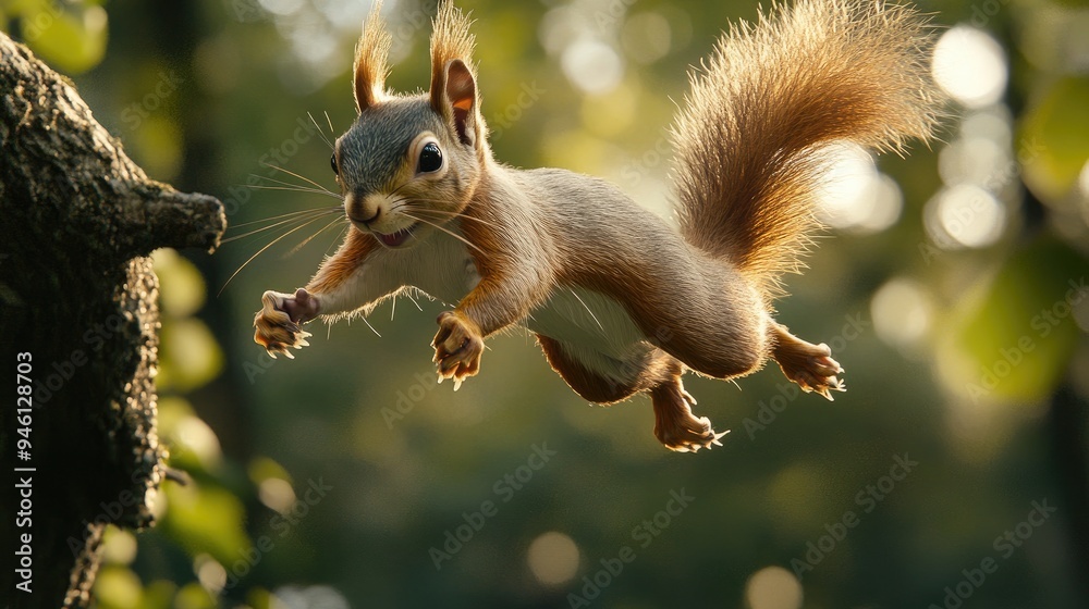 Squirrel in Flight Squirrel in Flight