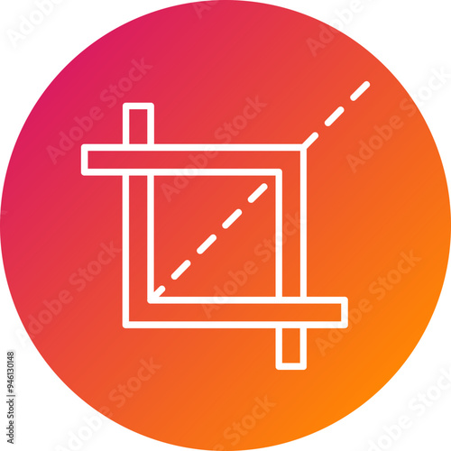Crop Tool Vector Icon