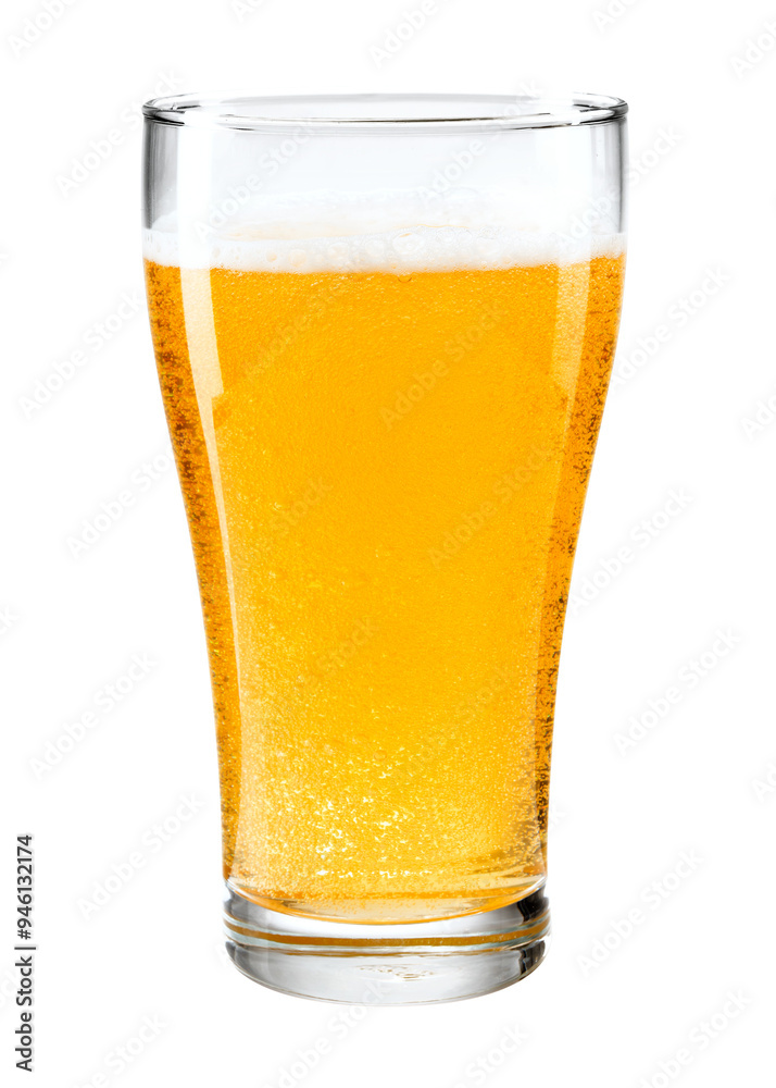 Beer with froth png in a glass mockup Beer with froth png in a glass mockup