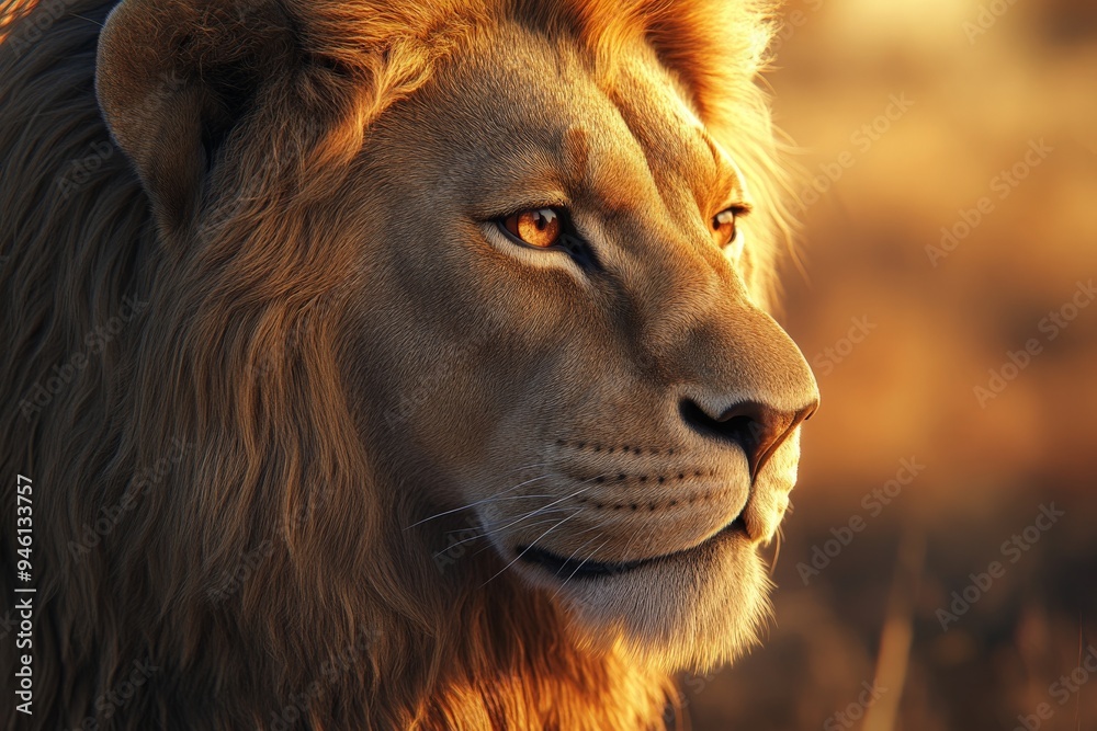 Naklejka premium Lion