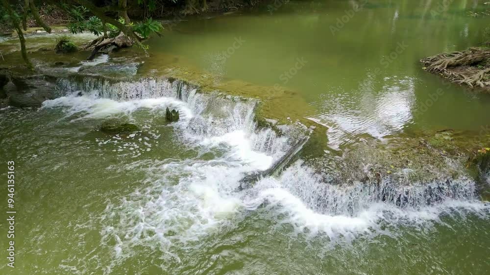 Chet Sao Noi Waterfall in national park in Saraburi, Thailand Chet Sao Noi Waterfall in national park in Saraburi, Thailand