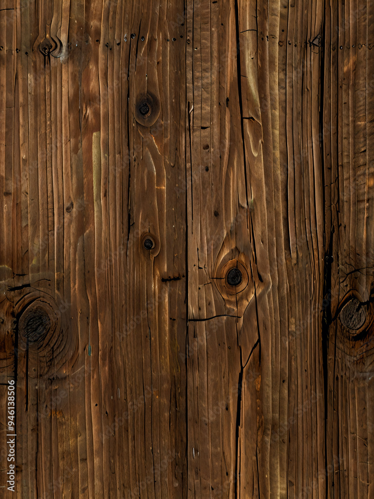 Naklejka premium a detailed texture of dark natural wood