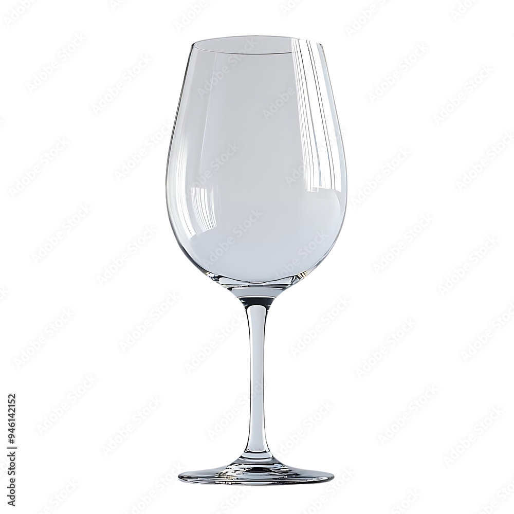 Empty Wine Glass with a Transparent Background Empty Wine Glass with a Transparent Background