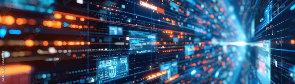 Abstract digital data flow background with glowing lines, representing high-speed data transfer, connectivity, and futuristic technology concepts. Abstract digital data flow background with glowing lines, representing high-speed data transfer, connectivity, and futuristic technology concepts.