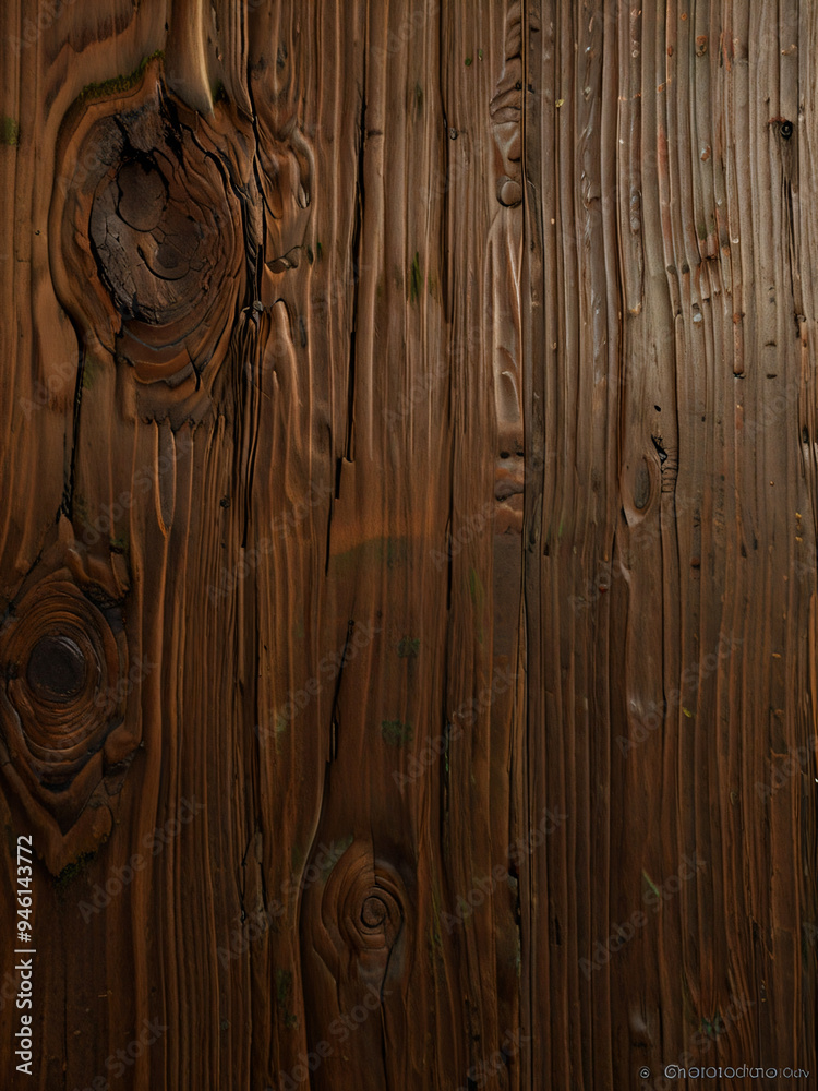 Obraz premium a detailed texture of dark natural wood