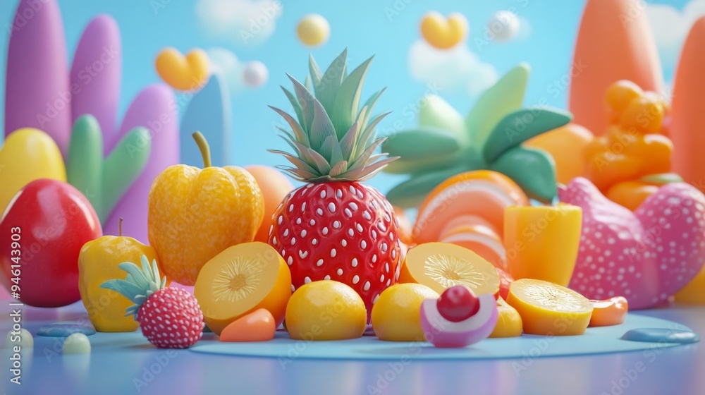 Colorful Fruit Still Life. Colorful Fruit Still Life.