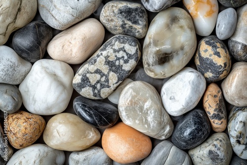 A variety of glass gems, often used in aquariums and terrariums.