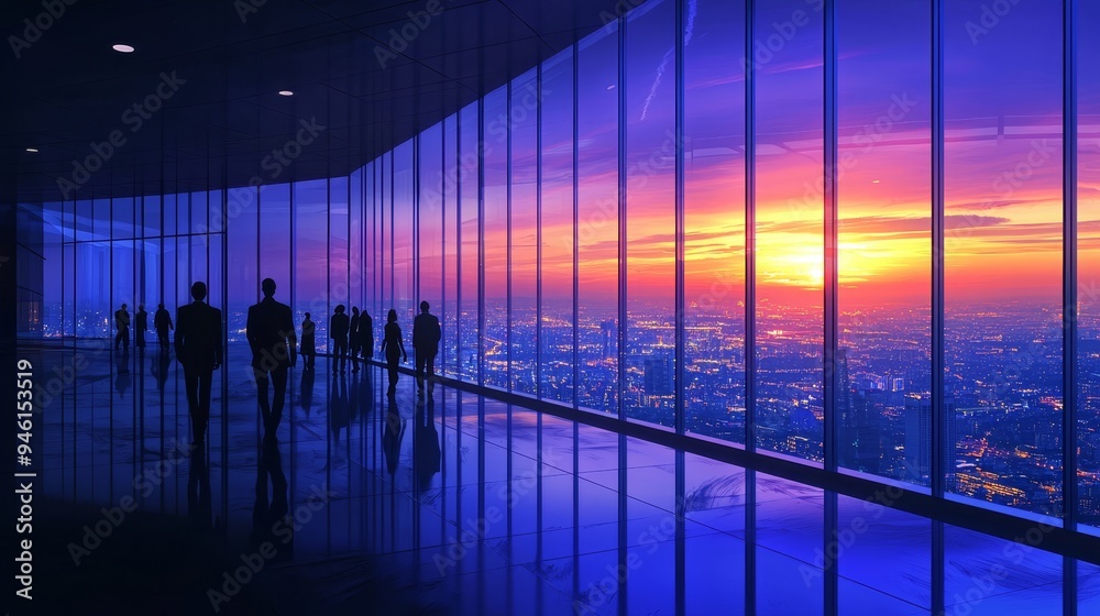 A futuristic urban and business architecture background. Stock A futuristic urban and business architecture background. Stock