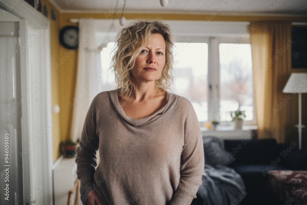 Portrait of a middle aged Caucasian body positive woman Portrait of a middle aged Caucasian body positive woman