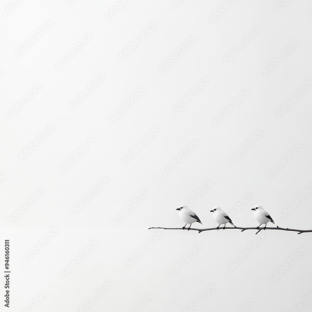 Use thin, delicate black lines to create a serene black and white image Use thin, delicate black lines to create a serene black and white image
