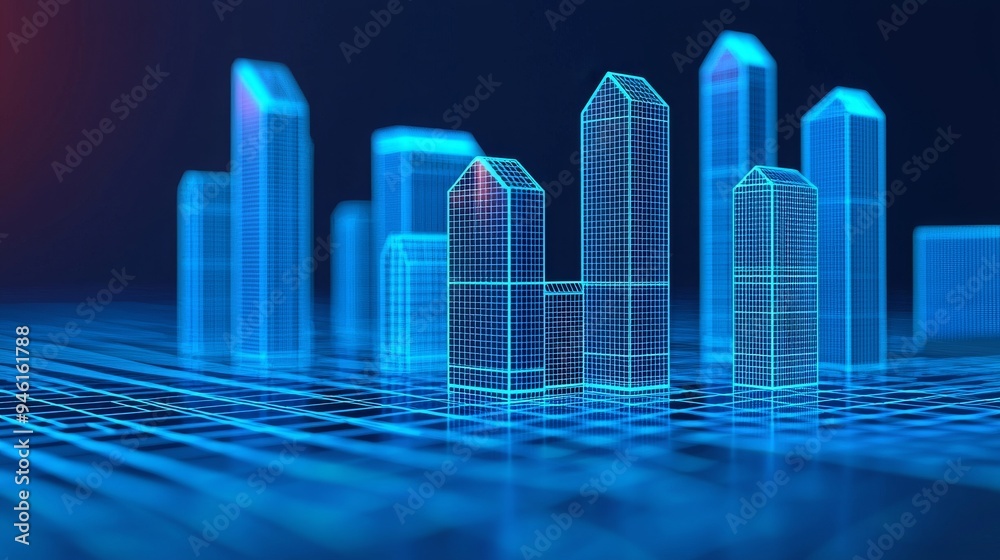 Futuristic building blueprint, augmented reality interface, programming-enhanced design, cyber-architecture Futuristic building blueprint, augmented reality interface, programming-enhanced design, cyber-architecture