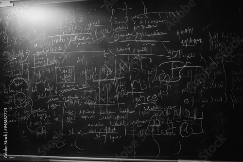 A mathematics class in a school in 1943.