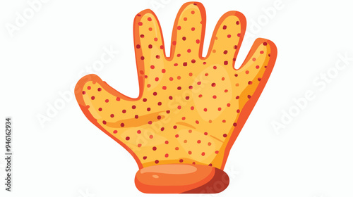 Professional Oven Mitt Illustration for Baking in Bakery and Kitchen