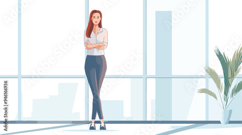 Professional Young Woman in Office Setting