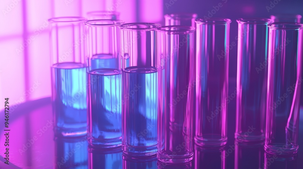 Concept of medical or science laboratory, liquid droplet with dropper in blue red tone background, close-up, macro photography, Stock image. Concept of medical or science laboratory, liquid droplet with dropper in blue red tone background, close-up, macro photography, Stock image.
